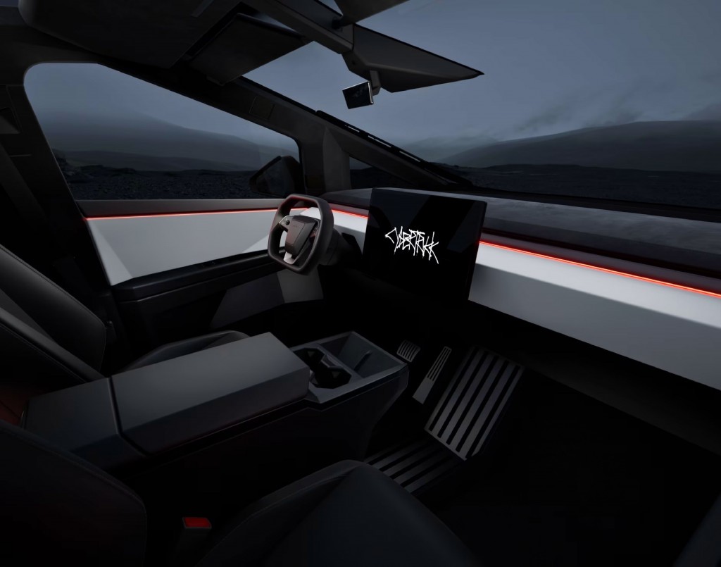 Tesla Cybertruck center console